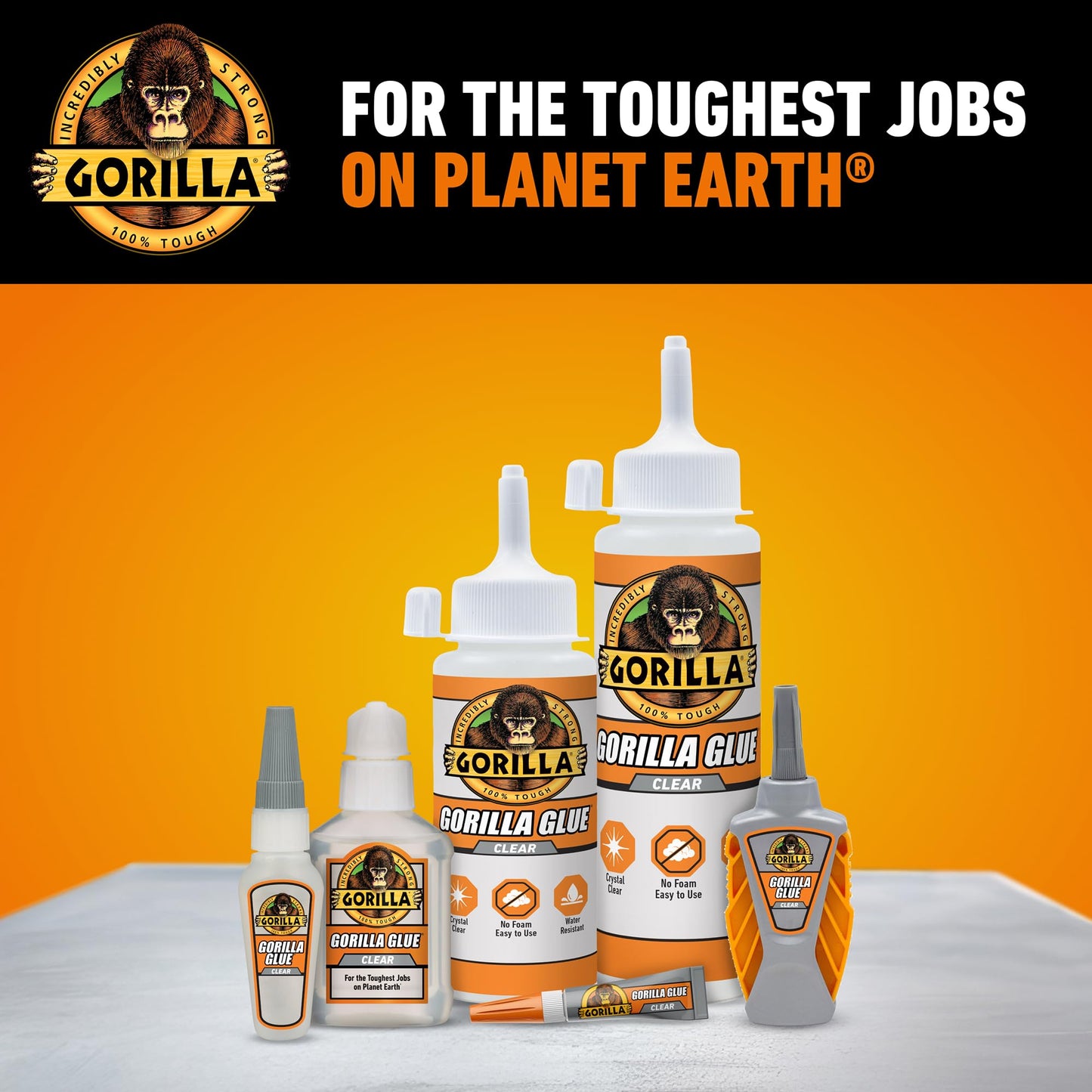 Gorilla Clear Glue, 1.75 Ounce Bottle (Pack of 1) - Crystal Clear, All Purpose, and Water Resistant