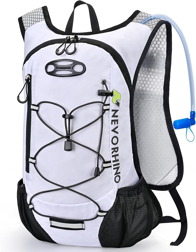 Lightweight Hydration Backpack, Running Backpack with 2L Water Bladder, Hydro Water Daypack for Cycling Hiking Rave for Me...