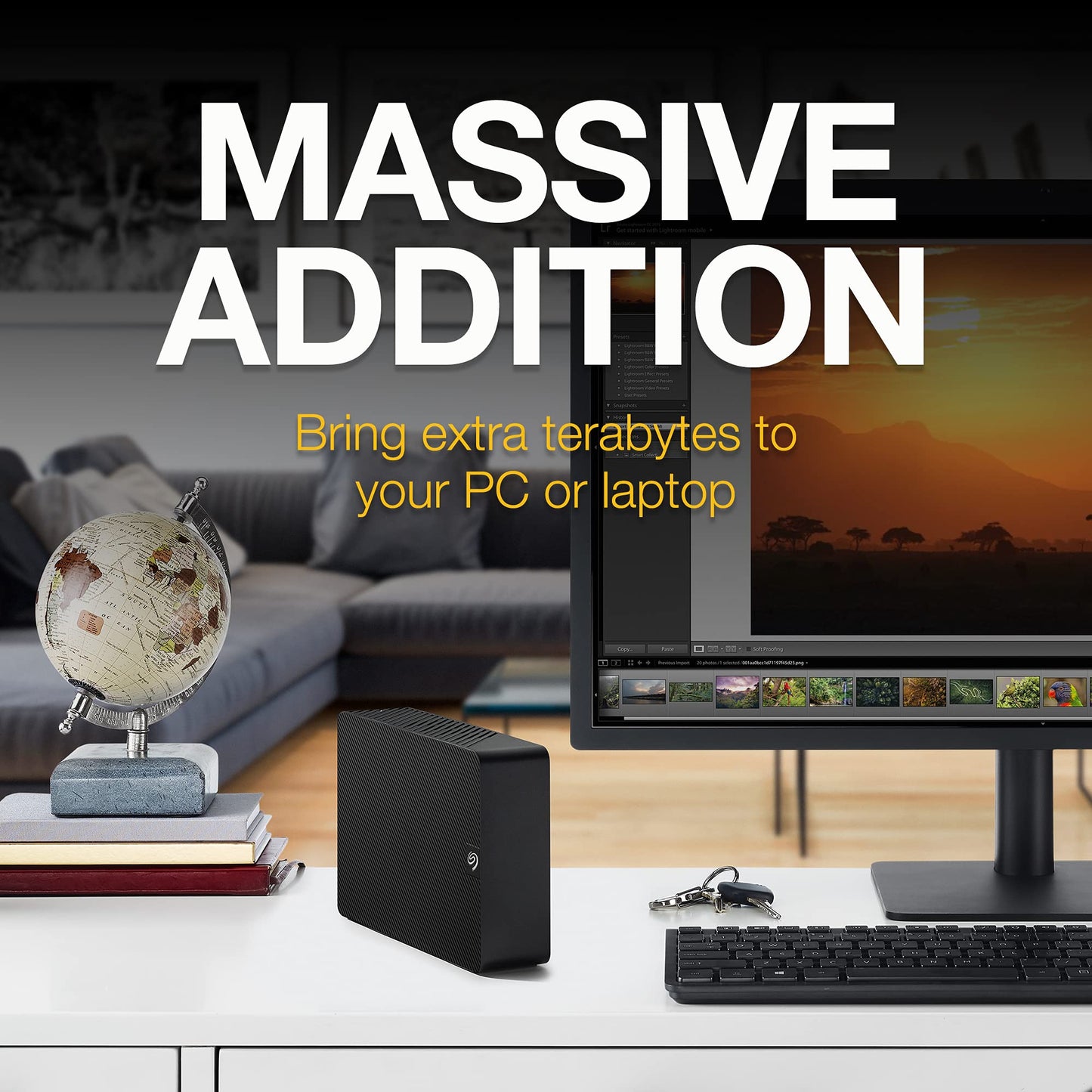 Seagate Expansion Desktop 16Tb External Hard Drive - Usb 3.0, 3.5 Hdd For Windows & Mac, Plug-And-Play Backup Storage - Stkp1600