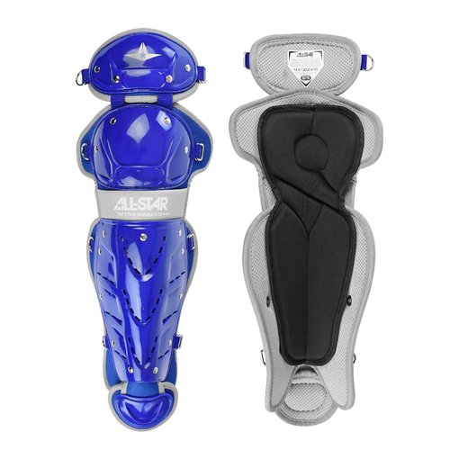 All-Star Top Star Series Leg Guards - Royal Blue, 12.5", Ages 7-9 - Baseball Accessories, Baseball Equipment Kit
