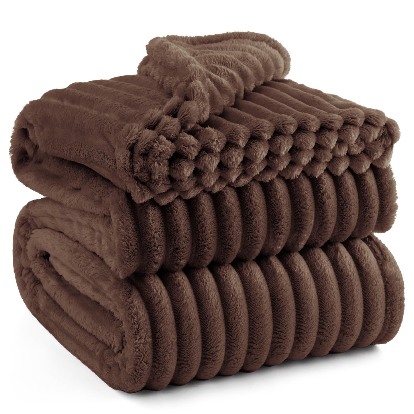 Bedsure GentleSoft Fondue Fudge Full Blanket for Bed - Cozy Soft Blankets for Women, Cute Small Fleece Throws for Girls, Birthday Gifts for Women Decor Gifts for Mom, 84x90 Inches