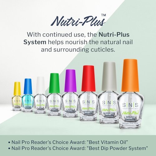 SNS Base Coat Nail Polish for Nail Dip Powder, Bases & Sealers Set - Long-Lasting & Fast-Drying Nail Strengtheners Gel Base for Colors - Low-Odor Dipping Powder Polish, No UV Lamp Required