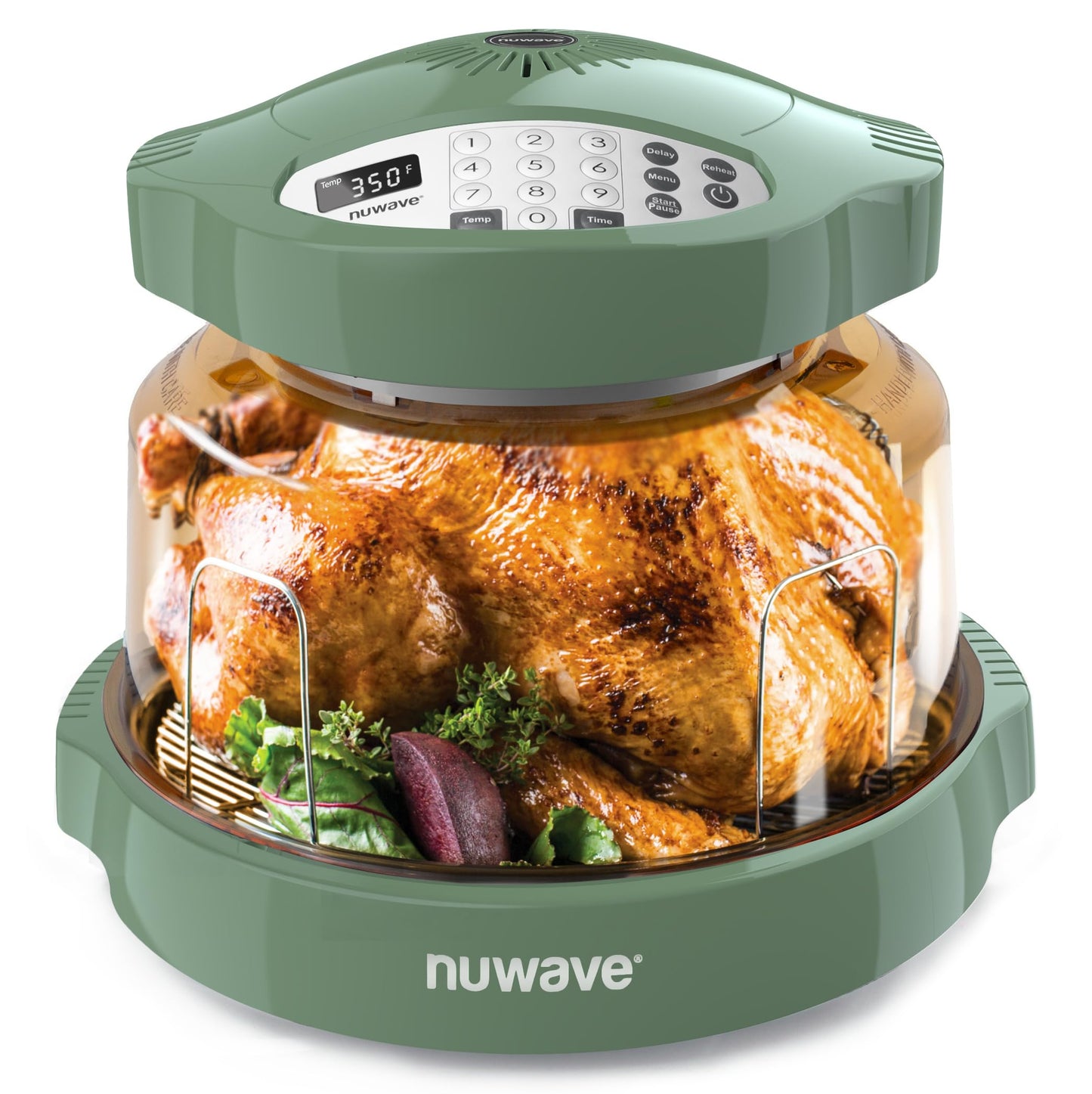 Nuwave Pro Plus 2 Infra-Red Oven, Countertop, Convection, Cook Fresh or Frozen, No Defrosting or Preheating, Cook Healthy, 360 Surround Heat, Adjustable Temps, 100 Presets, 50 Memory, Tough Power Dome