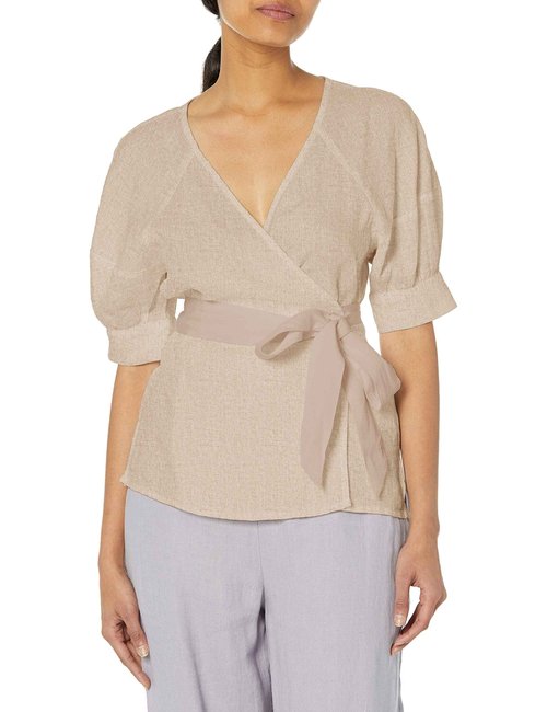 CLUB MONACO Women's Puff SLV, Natural/Naturel, Large