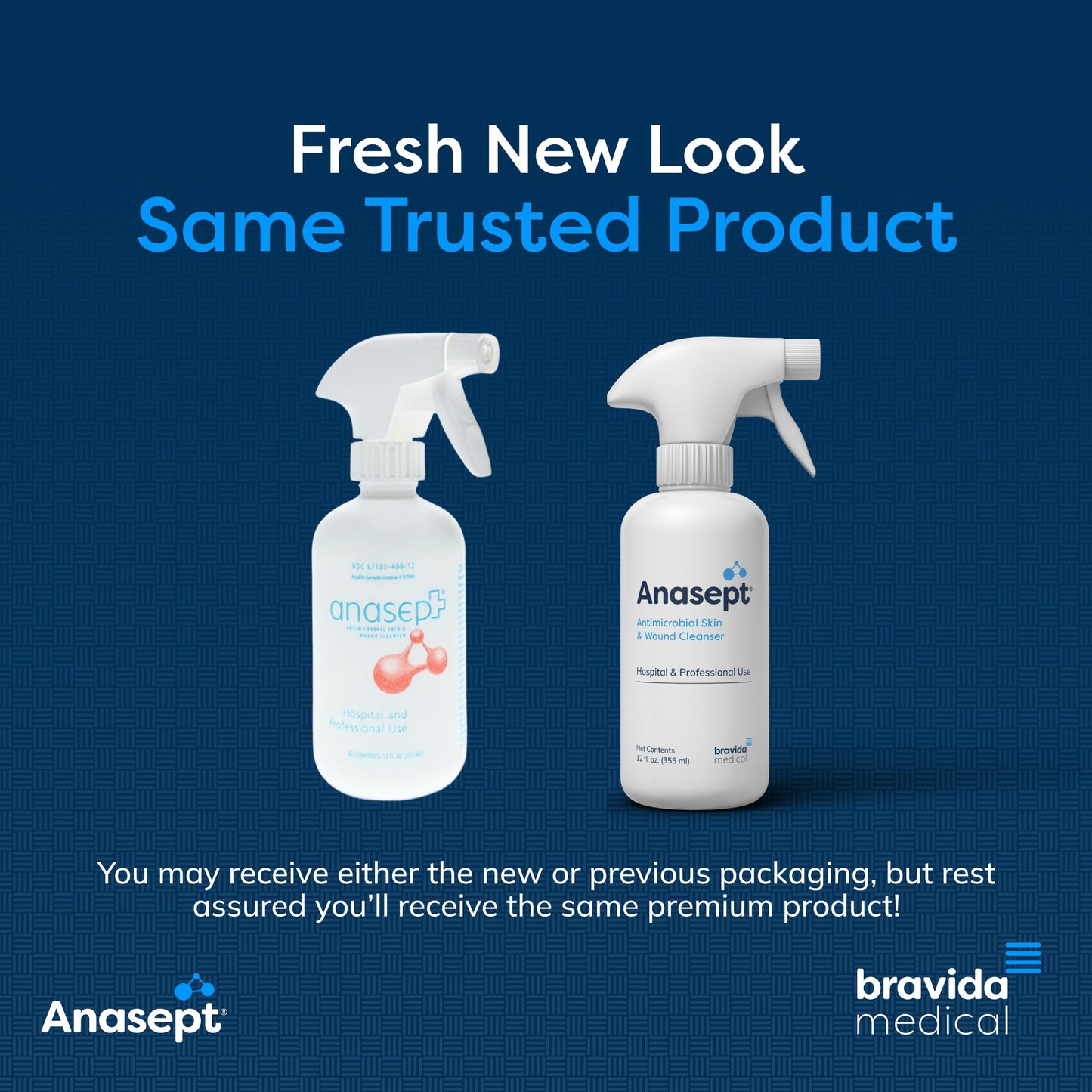 Anasept-Skin and Wound Cleanser, 12 oz. Bottle with Finger Sprayer, Wound Spray, Sterile Rinse, Healing Spray for Hospital and Professional Use