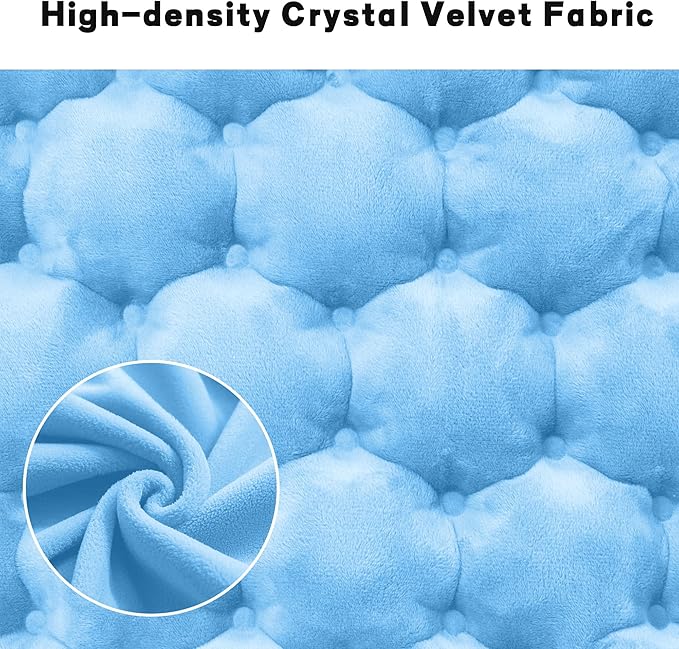 YEEKORO Inflatable Seat Cushion, Lightweight Camping Air Sitting Pad with Repair Cloths, Waterproof Air Seat Cushion, Portable Push-Press Seat Cushion for Airplane Travel Hiking Office Stadium Seat