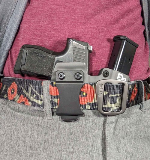 FDO Industries IWB Kydex Holster Compatible with Sig P365 X-Macro +1 Series w/Claw -Made in USA- (Black)
