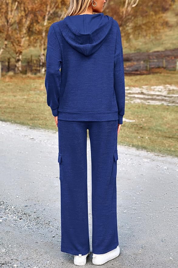 PRETTYGARDEN 2 Piece Sets for Women Fall 2026 Sweatsuits Outfits Lounge Matching Hoodie Set Travel Track Suits Winter Clothes