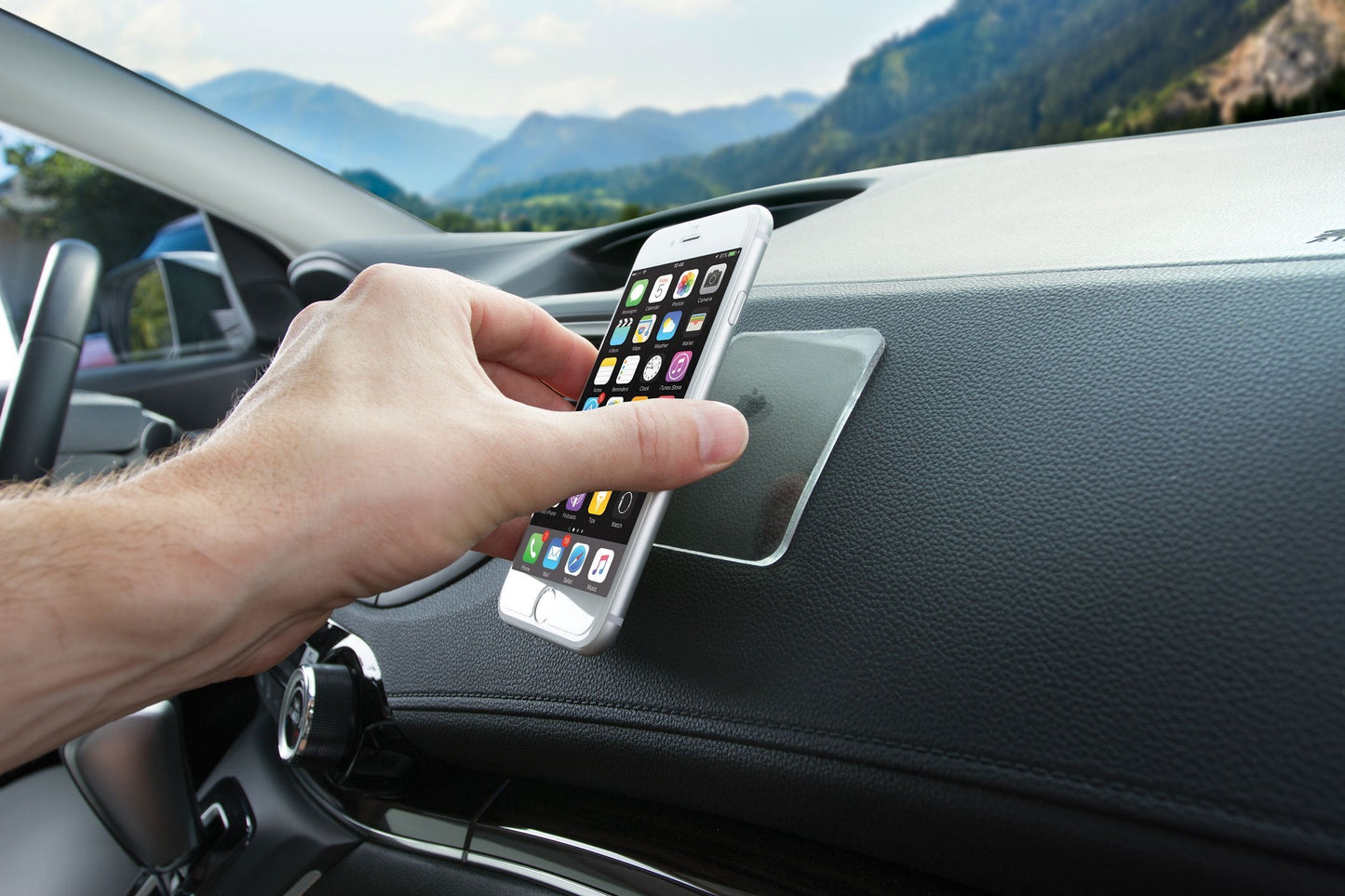 Nano Gel Pad Car Sticky Pad - 10 Pack Reusable Super Sticky Gripping Pads - Super Gripping Sticky Pads For Car Dashboard - 2 Siz