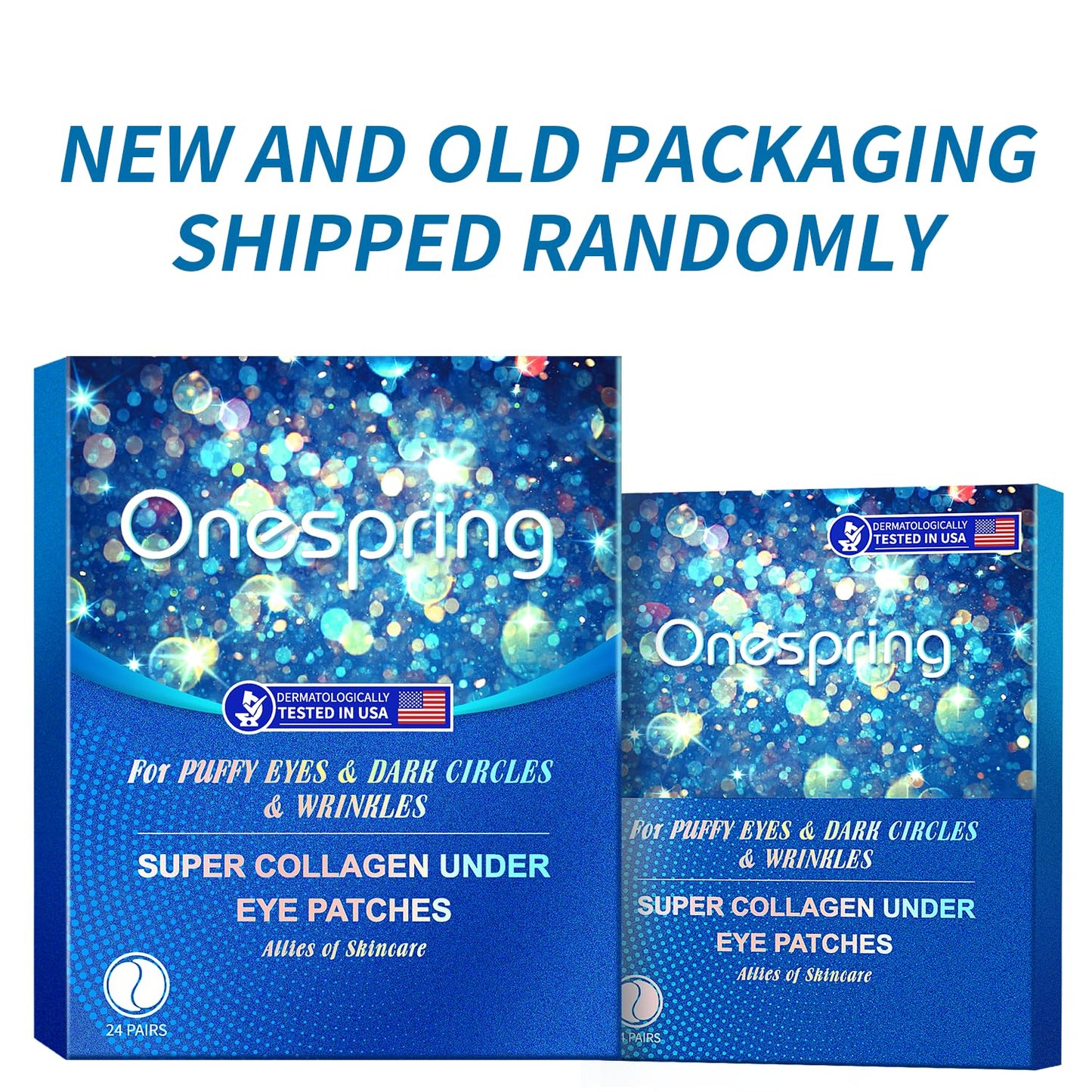 Eye Gel Pads (24 Pairs) - Under Eye Patches for Puffy Eyes, Wrinkles, Dark Circles, Natural Collagen Eye Gels, Under Eye Mask Patches for Face to Soothe Puffiness, Eye Bags