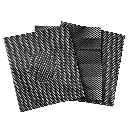 Rolcoassuns Carbon Fiber Sheet, 240×240 MM 0.5mm 1.0mm 1.5mm 2mm 2.5mm 3.0mm 4.0mm, 3K Full Carbon Fiber Board 100% Plain ...