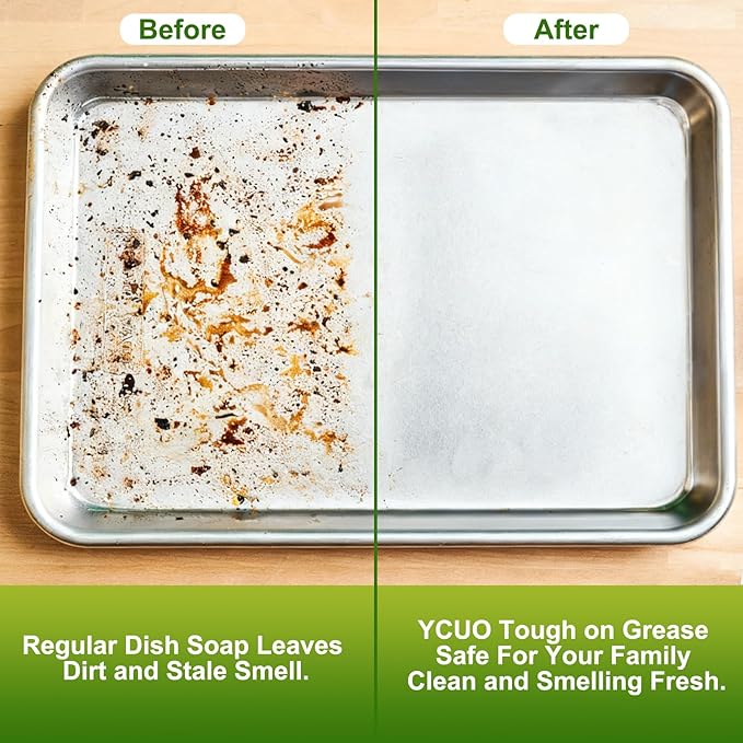 YCUO Dishwasher Detergent Sheets 100 Loads,Eco Friendly Dishwasher Detergent Plastic-Free Washer Sheets Alternative (Lemon)