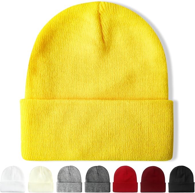NPQQUAN Unisex Beanie Hats for Men Women Winter Knit Beanies