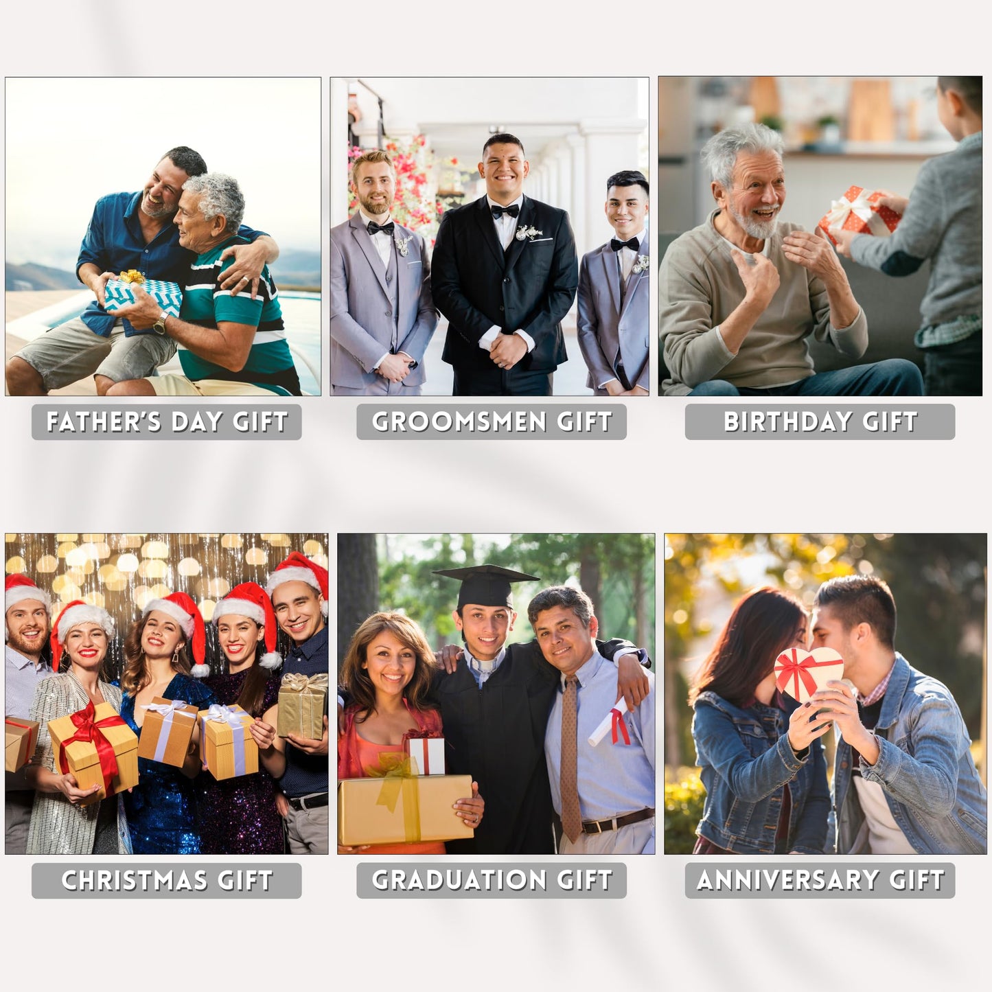 Personalized Wallet for Men - Custom Wallets, Customized Monogram, Gift for Husband, Dad, Son, Boyfriend, Anniversaries, Grandpa, Graduate, Birthday, Wedding & Groomsmen, Gifts for Men
