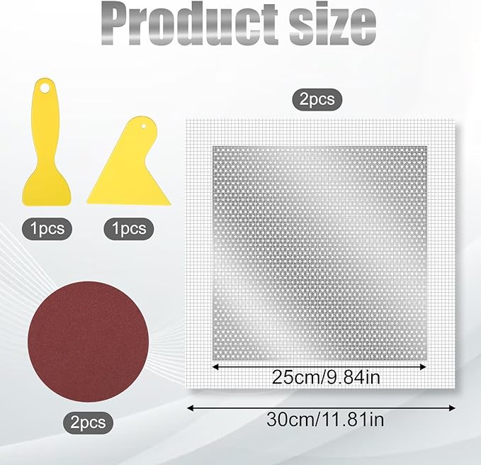 10 X 10 Inch Drywall Repair Patch, 3 Pack Drywall Repair Kit Large Hole PatchRepair for Drywalls Heavy Duty Self-Adhesive Mesh Drywalls Patch Kit, Wll Patchs Sheetrock Repairs for Drywall-Plaster Wall