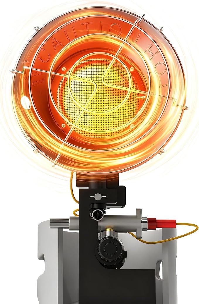 AgiiMan Outdoor Propane Heater - 15000 BTU Portable Tent Heaters, Camping Gas Heater and Stove, Patio Heaters with Shut-of...