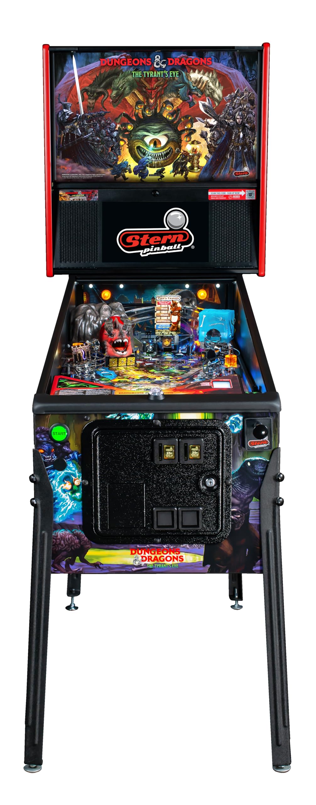 Stern Pinball Dungeons & Dragons with Insider Connected, Premium Edition Arcade Pinball Machine