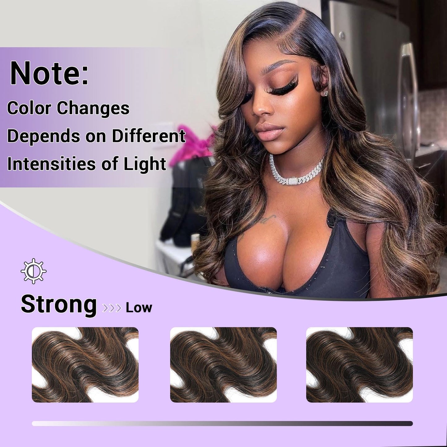 DSEKCAIN 2x6 HD Lace Closure Human Hair Body Wave P1B/30 Highlight Brown Black Color Transparent Lace Closure 2x6 Long Deep Midd