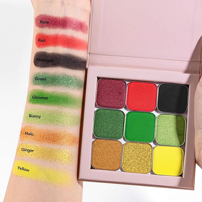 Matte Single Eyeshadow Refill – Bright Yellow, High-Pigment, Blendable & Long-Lasting, Pressed Powder with Metal Pan, DIY Magnetic Palette Compatible, Easy to Apply & Remove