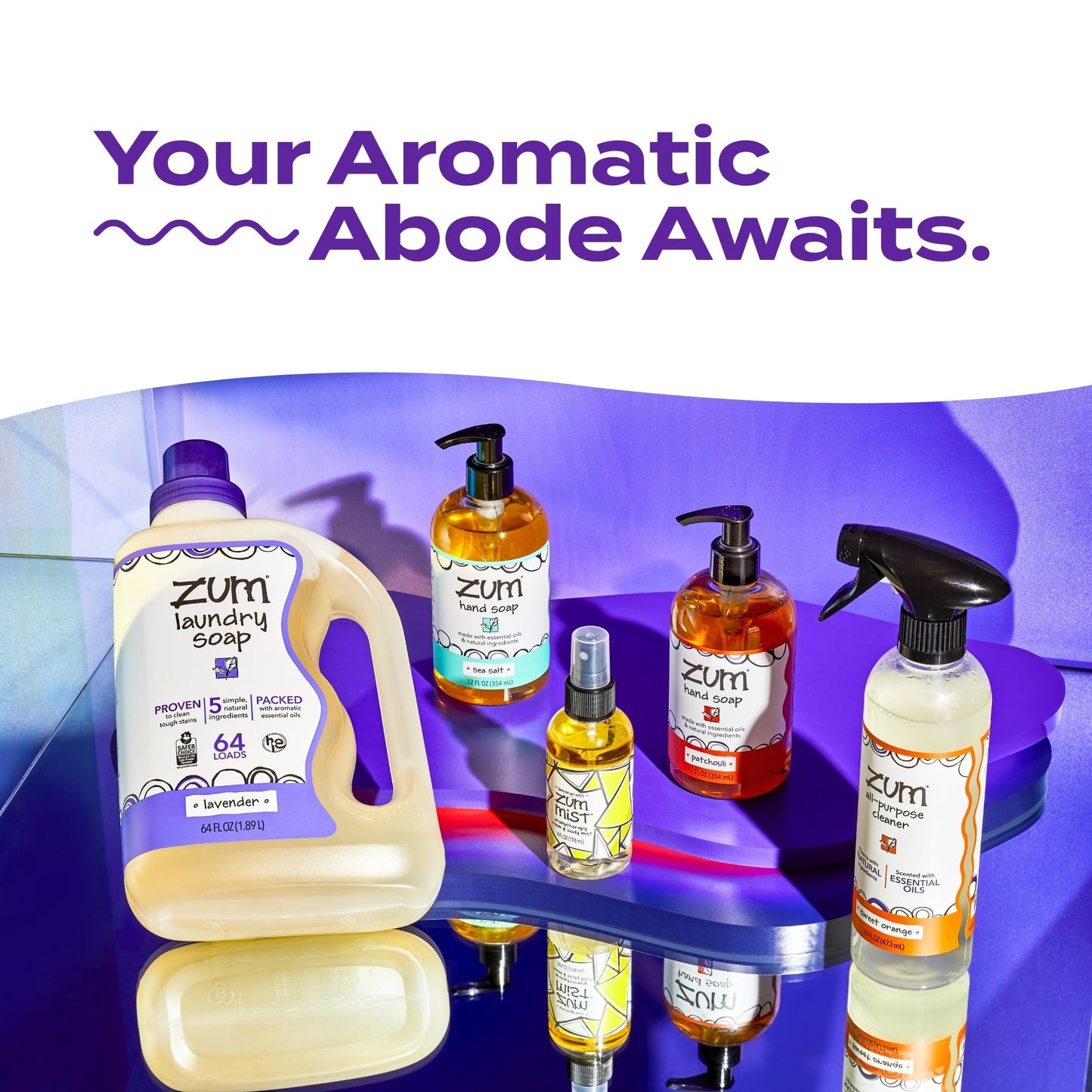 Indigo Wild Zum Mist Room & Body Spray - Aromatherapy Essential Oil Spray - Natural Body Mist & Room Spray - Rosemary-Mint Scent
