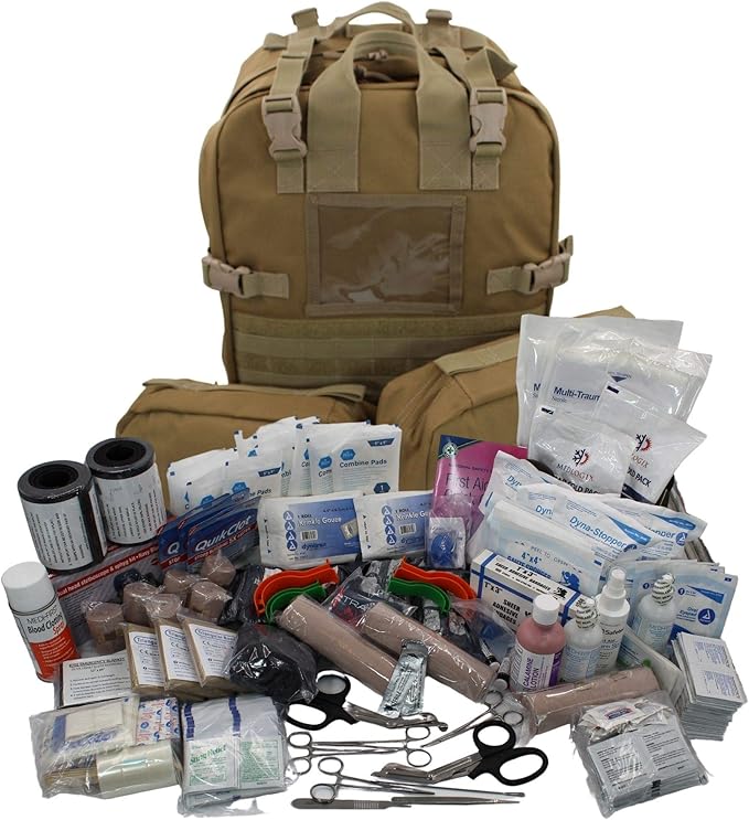Luminary Stomp Medical Backpack Fully Stocked First Aid Trauma Kit Special Operations Pack Medical Bug Out Bag for EMS/EMT...