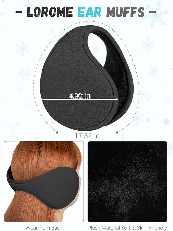 Winter Hat Scarf Gloves and Ear Warmer, Warm Knit Beanie Hat Touch Screen Gloves Set Winter Gifts Neck Scarves for Women