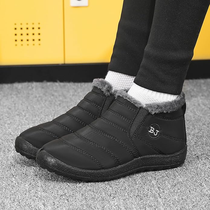 Womens Snow Boots Winter Shoes Warm Ankle Booties Outdoor Slip On Waterproof Comfortable Boots for Women