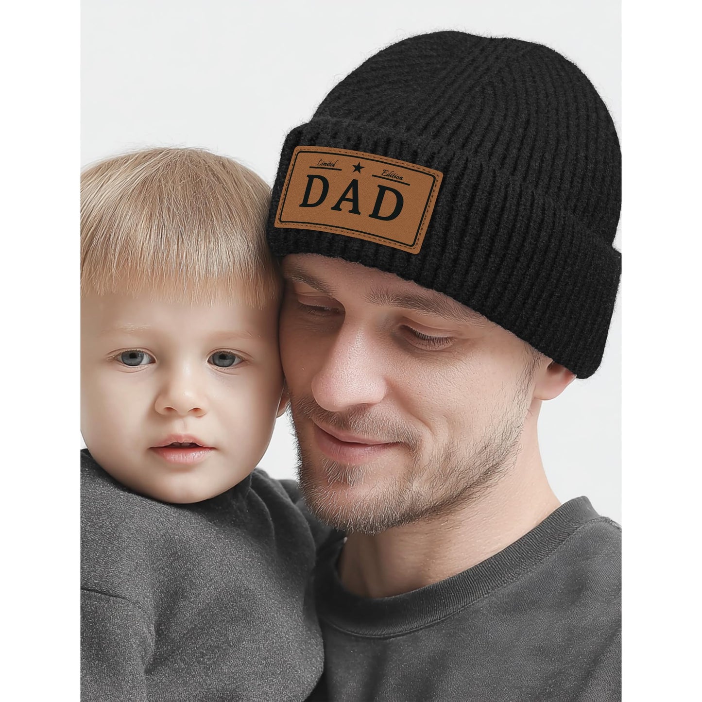 Dad Beanie,Dad Gifts from Wife Daughter Son for Christmas Birthday to Father，Winter Hats for Husband