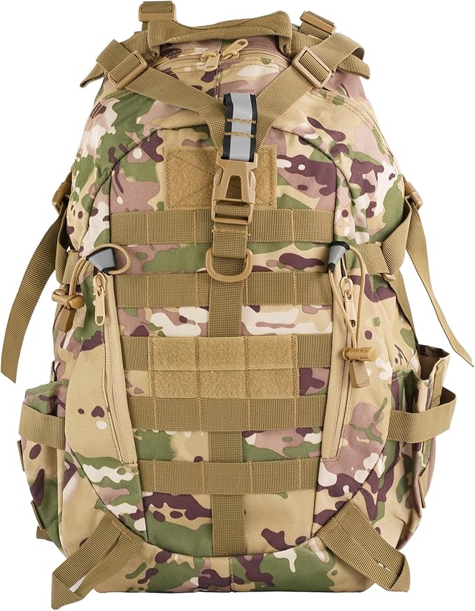 aiGear Tactical Backpack for Men, 25L Military Backpack, 3-Day Bug Out Bag for Camping Hiking Hunting with Molle System Ar...