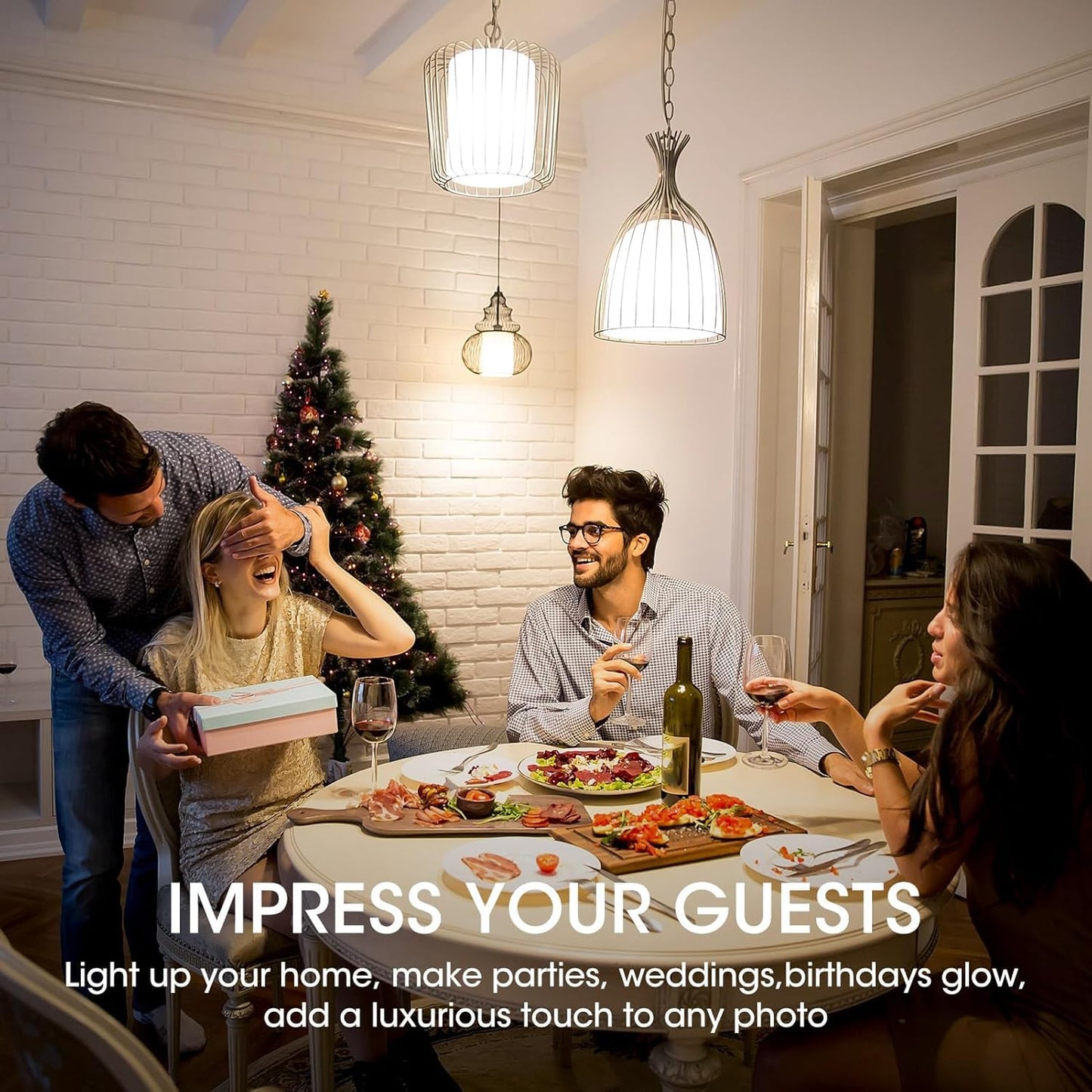 Hoimuv 100 Watt Incandescent Light Bulbs,Frosted Light Bulb, Garage Door Opener Incandescent Bulbs 100 Watt, Shatter Resistant Rough Service Light Bulb, Dimmable 100W A19 Shape