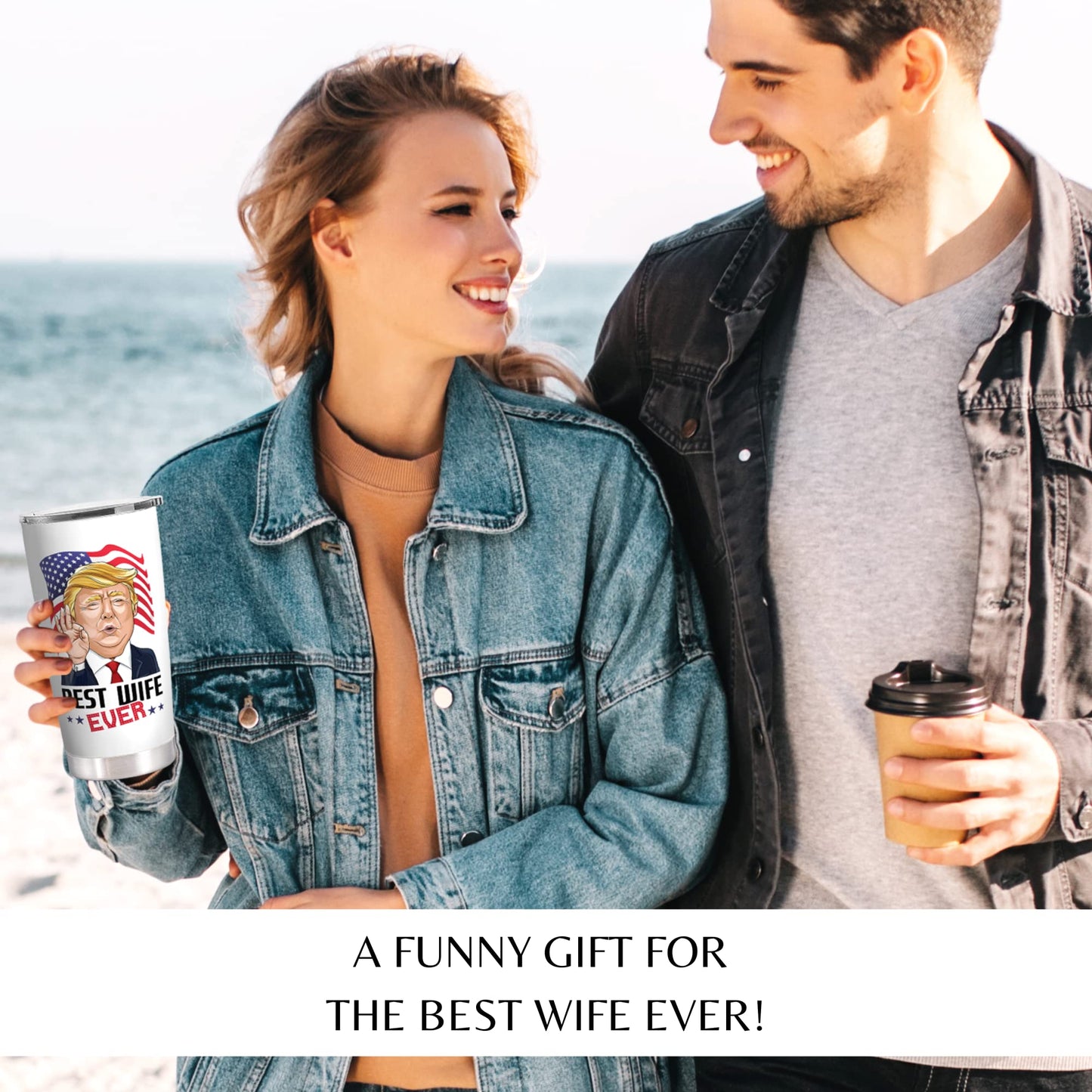 Mocosweeties Gifts for Wife from Husband - Wedding Anniversary for Women, Birthday, Christmas, Valentines Day, Mothers Day Gifts for Her - Wife Gift Ideas - 20 Oz Stainless Steel White Tumbler