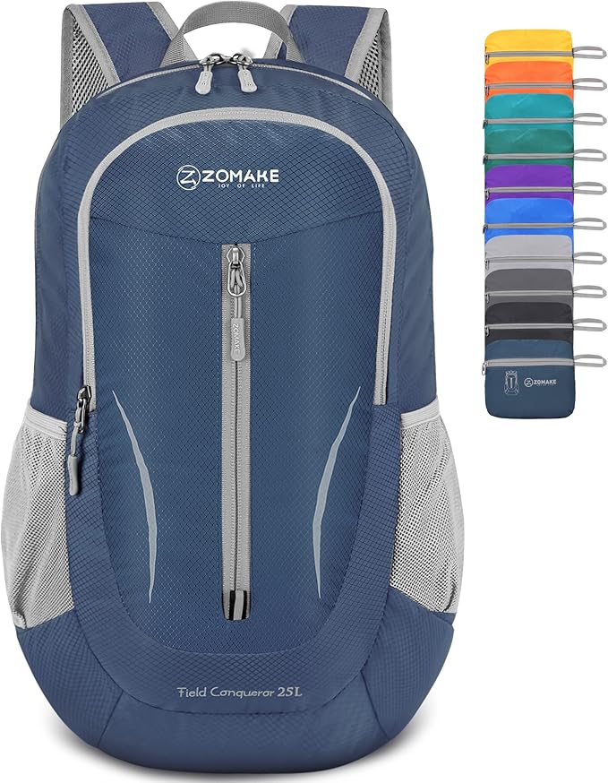 ZOMAKE Ultra Lightweight Packable Backpack 25L - Foldable Hiking Backpacks Water Resistant Small Folding Daypack for Trave...