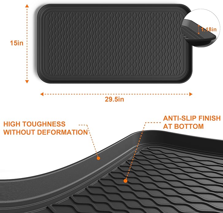 Boot Trays for Entryway, Multifunctional Shoe Mat with Cleaning Brush, Boot Tray for Shoes Plants Pots Pet Bowls