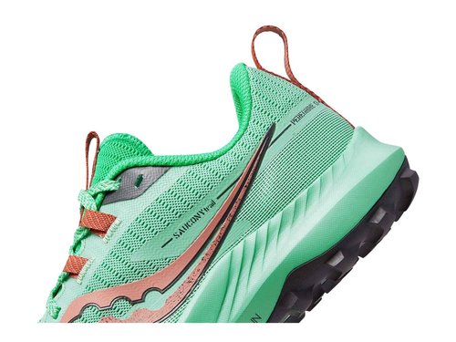 Saucony Women's Peregrine 13 Trail Running Shoe, SPRIG/Canopy, 6