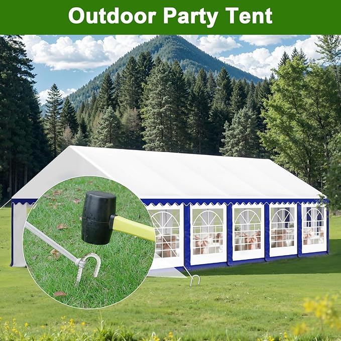 AAGUT Rebar Stakes 12 Inch J Hook Heavy Duty 16 Pack, 3/8 Inch Galvanized Metal Steel Ground Anchors Chain Link Fence Stakes for Camping Tent, Inflatables, Yard Decorations, Canopies & Swing Sets