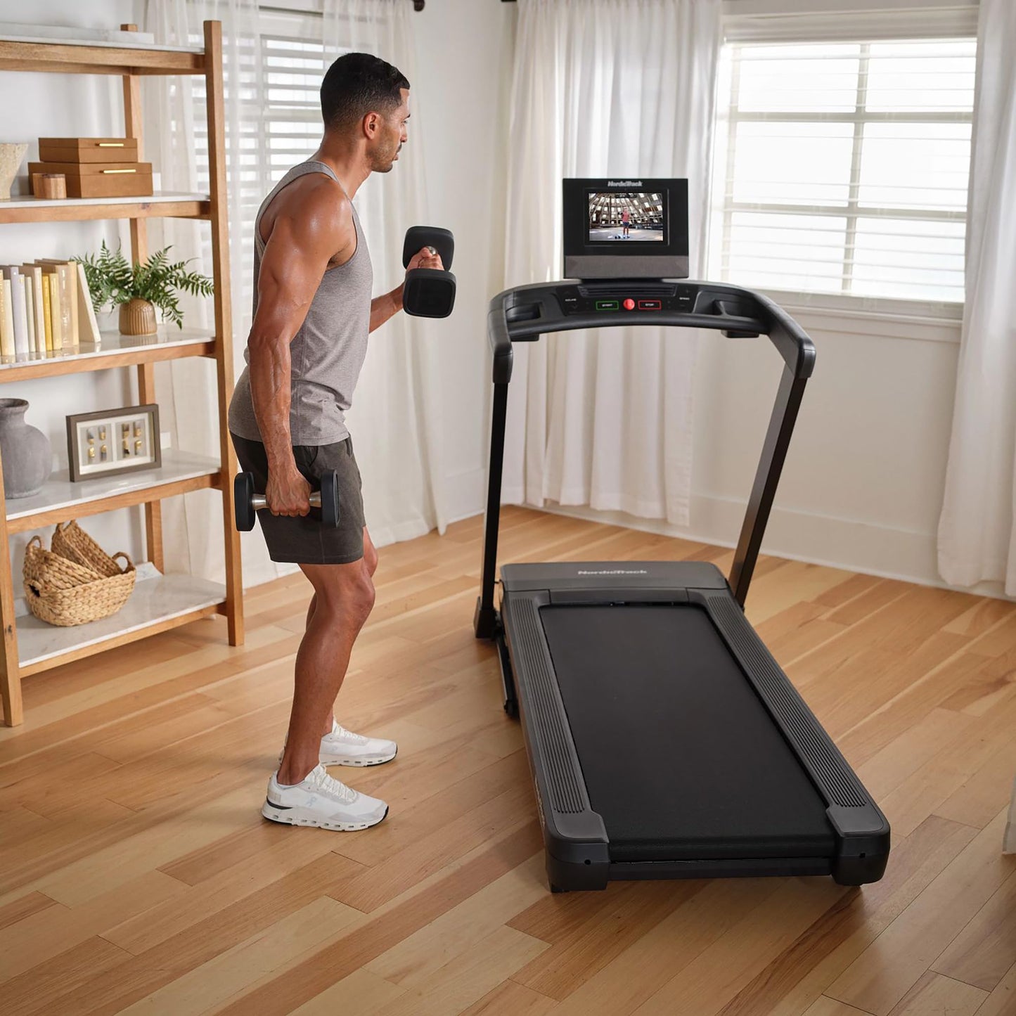 NordicTrack T Series 10 Treadmill with 10" Tilting Touchscreen and Compact Design