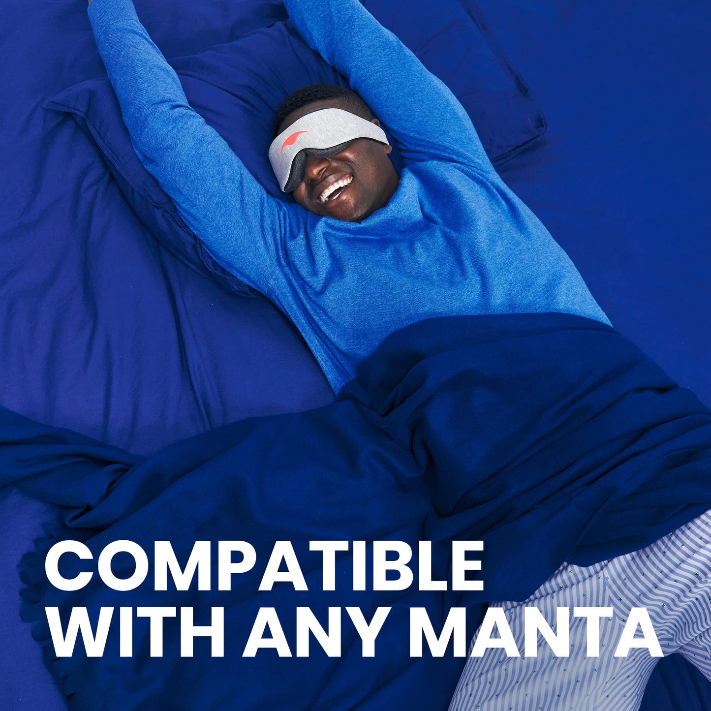 Manta Original Head Strap - Mix & Matchable Head Strap for Any Manta Sleep Masks, Durable, Soft & Breathable Materials, Adjustable Fit for Men and Women, Perfect for Sleeping, Naps, Travel, Deep Rest