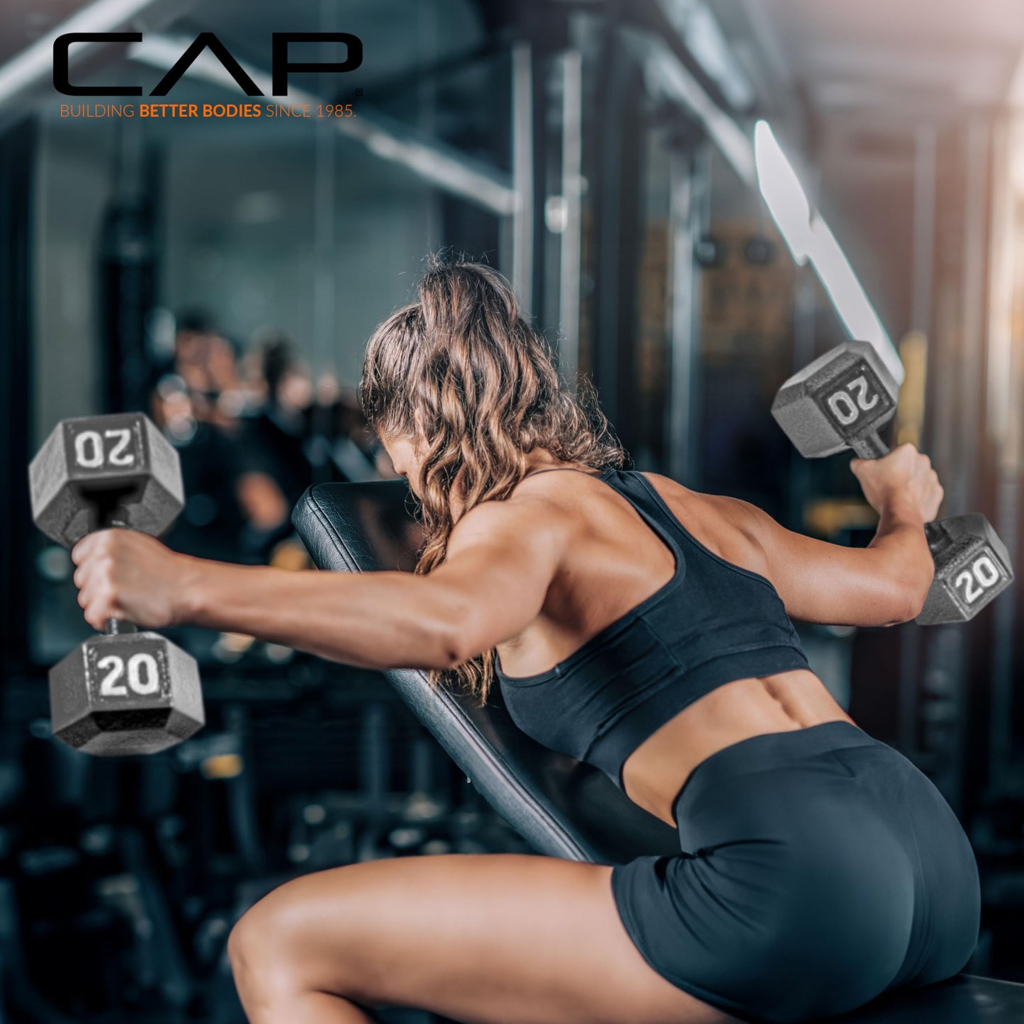 CAP Barbell Cast Iron HexDumbbell, Single, 20 lb