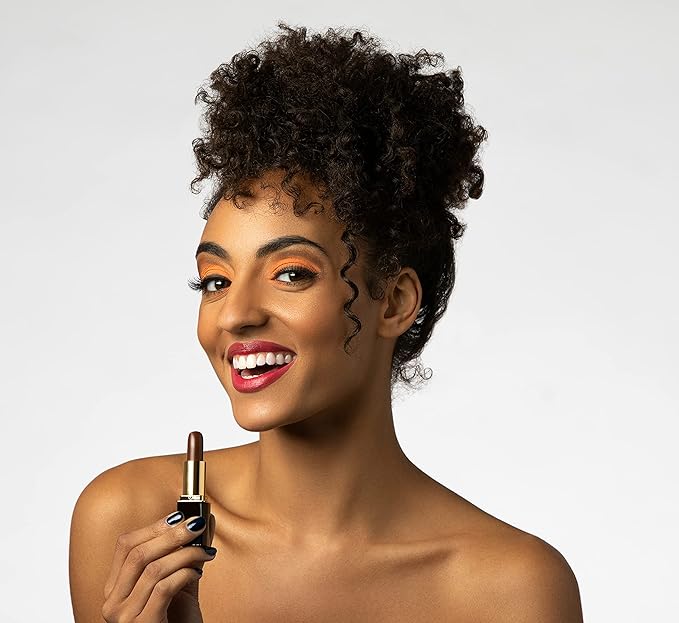 L’Paige LBR – Brown Color-Changing Lipstick and Lip Stain | Aloe Vera-Based, Long-Lasting, Moisturizing | Raspberry to Red Satin Finish