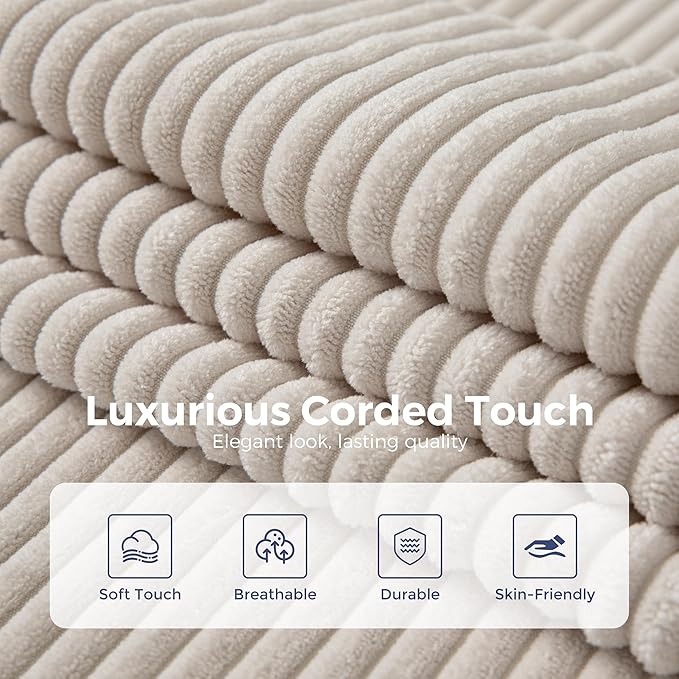 MAXYOYO 132" Giant U-Shaped Modular Sectional Couch, Modern Boneless Couch for Living Room, Sofa in A Box, Oversized Sofa Sleeper with Deep Seat, No Assembly Required, Grayish Beige
