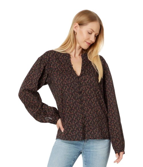 PAIGE Women's Marline Shirt, Black Multi