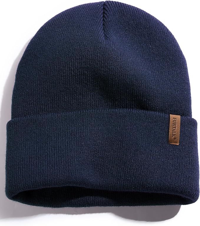 FURTALK Beanie for Men Women Cuffed Thick Knitted Unisex Winter Hat Beanies Skull Cap