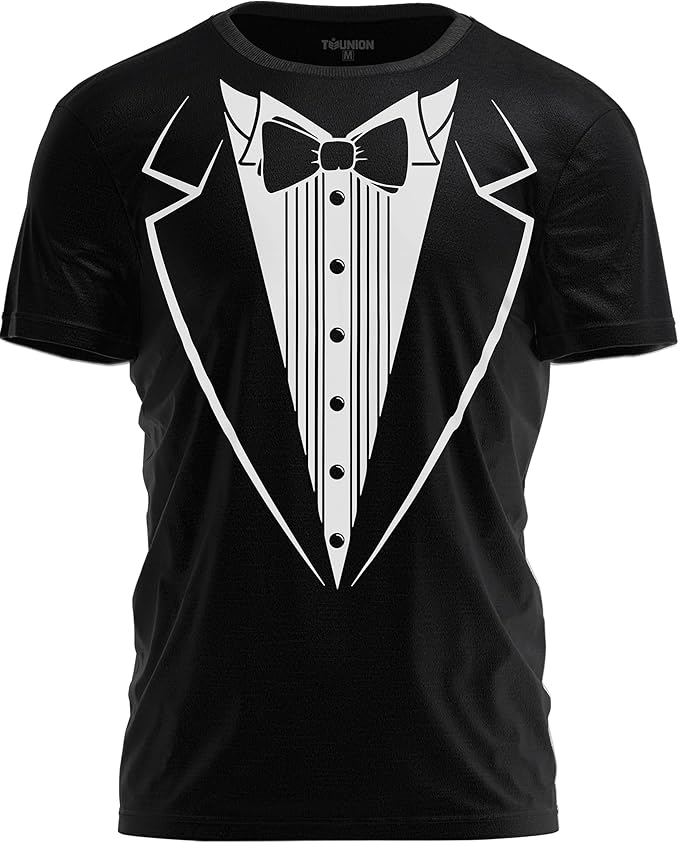 TeeUnion Tuxedo T-Shirt Classic Party Tee Funny Concert Festival Costume Shirt