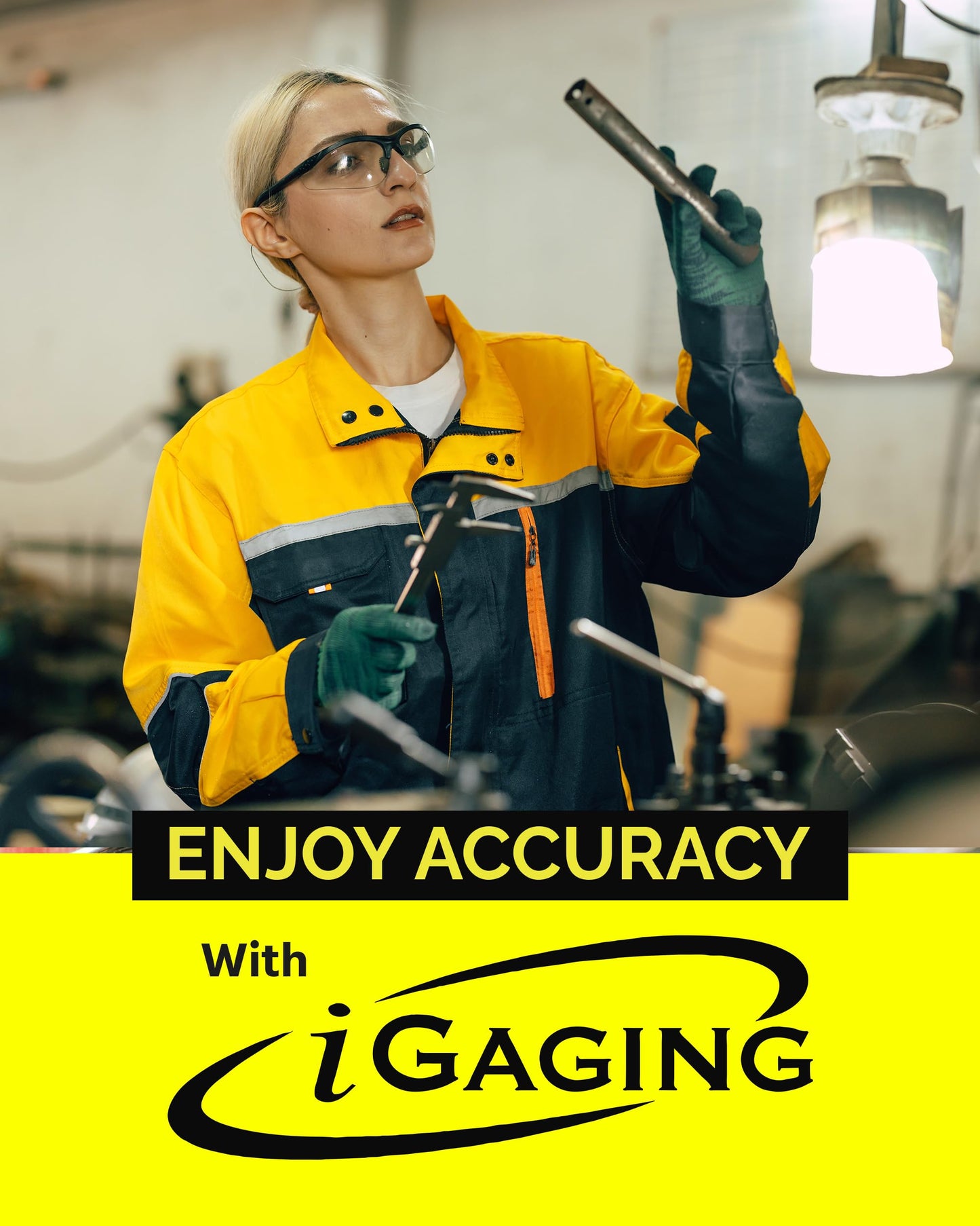 iGaging IP54 Electronic Digital Caliper 0-6" Display Inch/Metric/Fractions Stainless Steel Body