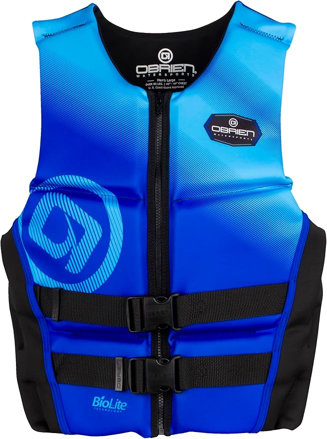 O'Brien Men's Flex V-Back Life Jacket - US Coast Guard Approved Level 70 Buoyancy - Water Sports Activity Including Boatin...