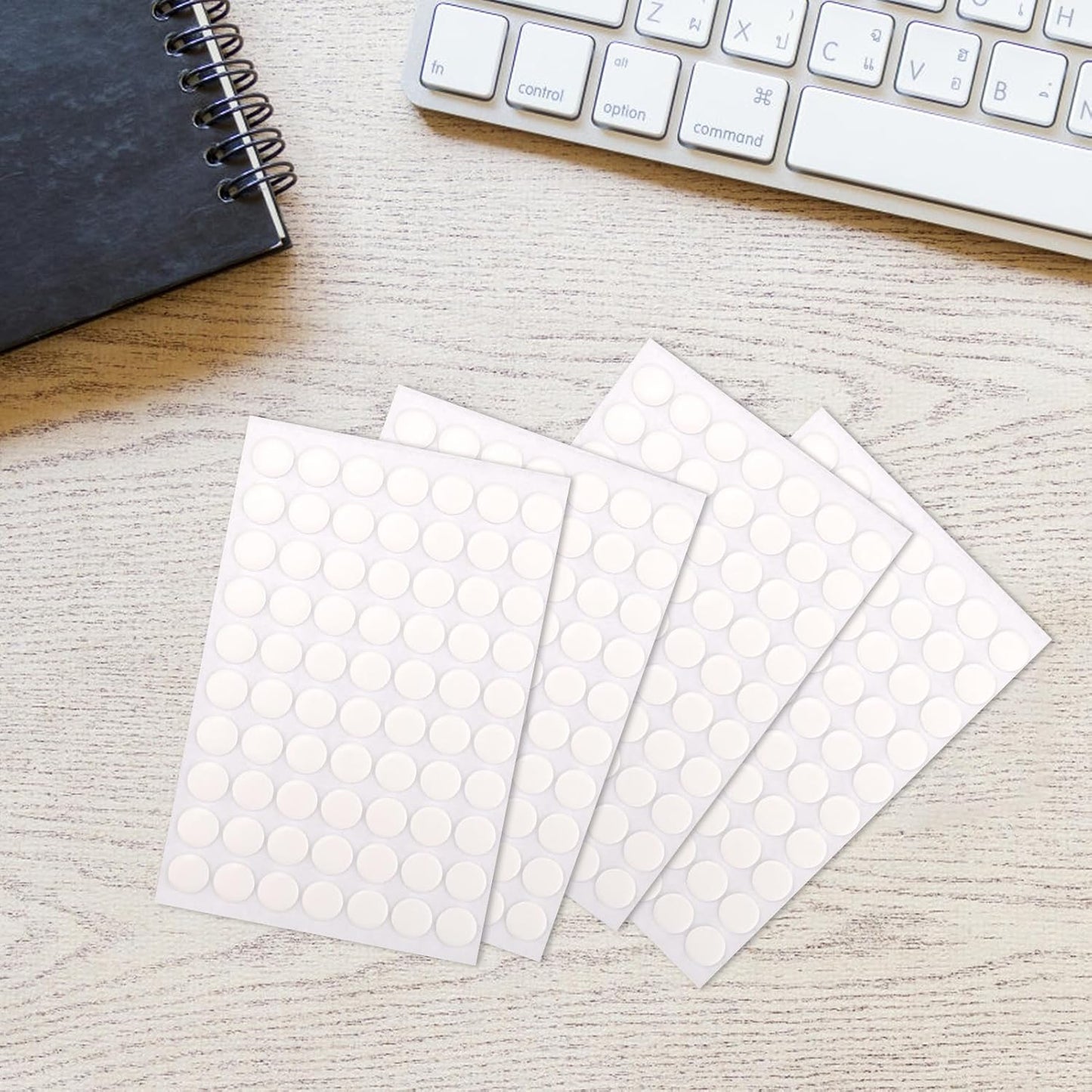 BUSOHA 350 PCS Double-Sided Adhesive Dots,Clear Removable Sticky Adhesive Putty,Round Acrylic No Trace Sticky Putty Waterproof Dot Stickers for Wall Hanging Festival Decoration (10mm)