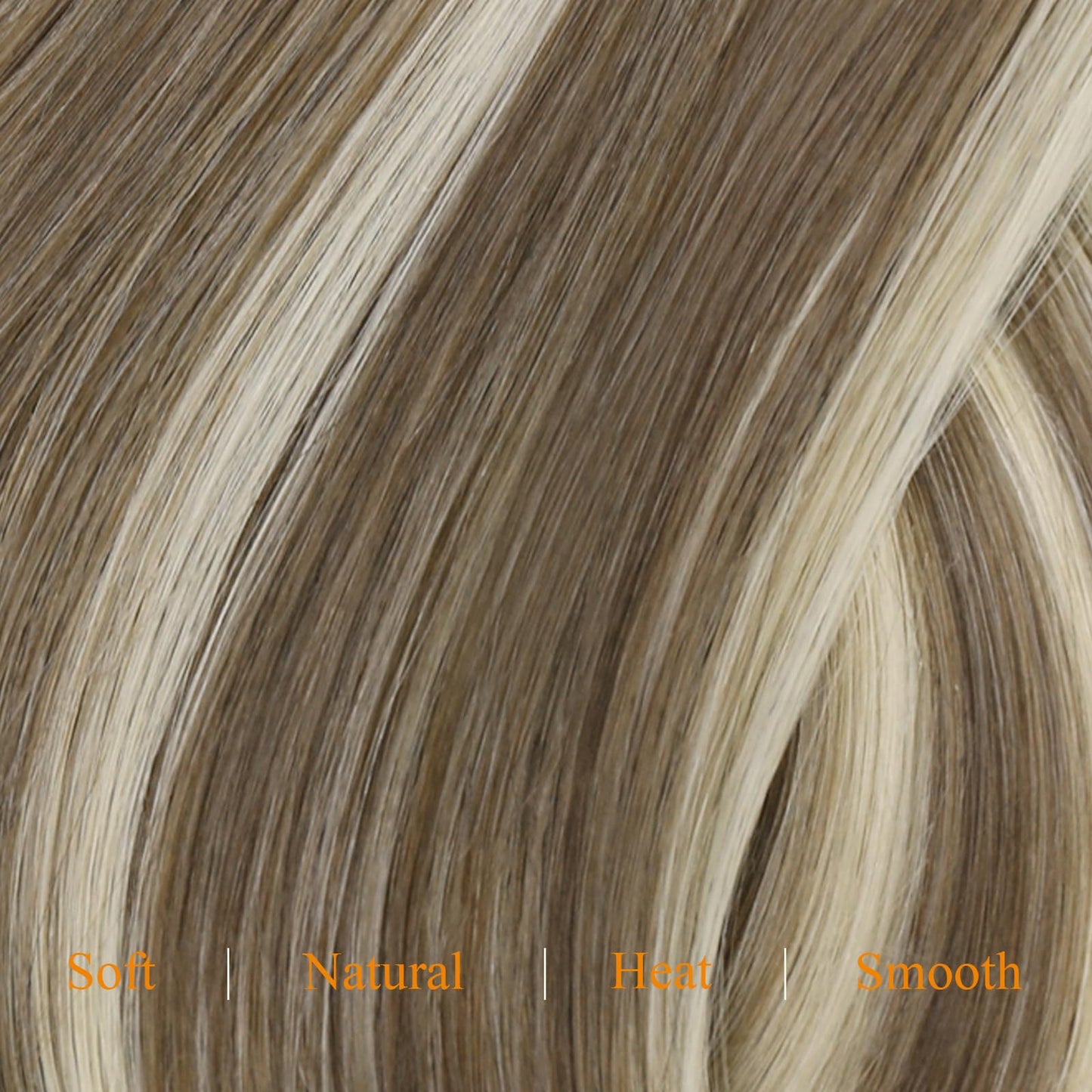 Easyouth Clip in Human Hair Extensions Highlight Clip in Real Hair Extensions Blonde Highlights with Light Brown Clips in Extens