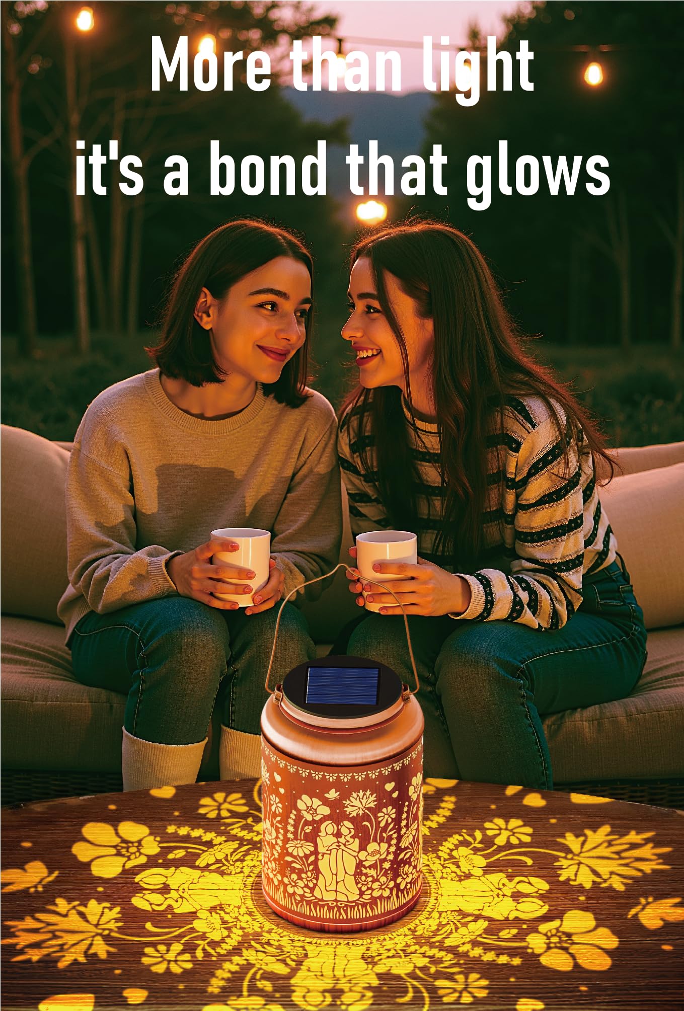 SEGXCFL Solar Lanterns Outdoor Waterproof Sister Gifts from Sister Sister Birthday Gifts ,Best Friend Gifts for Women Friendship Bestie (Sister, 1)