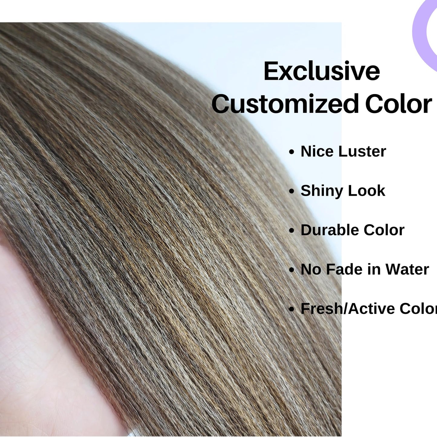 Ash Brown Braiding Hair Pre Stretched 16Inch 4/27/613# Mixed Synthetic Kids Braid in Hair Extension for Braiding
