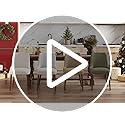 MALOL Dining Chairs Set of 2, Upholstered Dining Room Chair with Wood Legs, High-Back Padded Kitchen Chairs for Dining Roo...